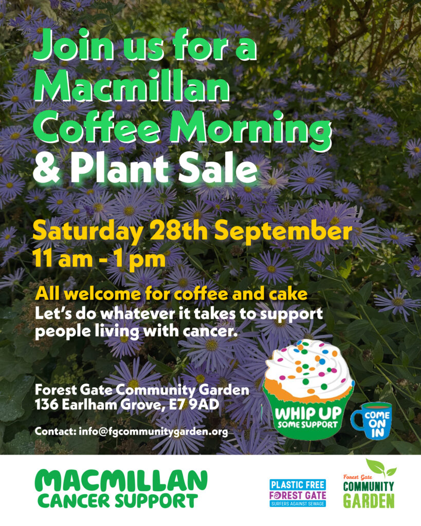 a flyer abour the macmillan coffee morning on the 28th September from  11 - 1pm