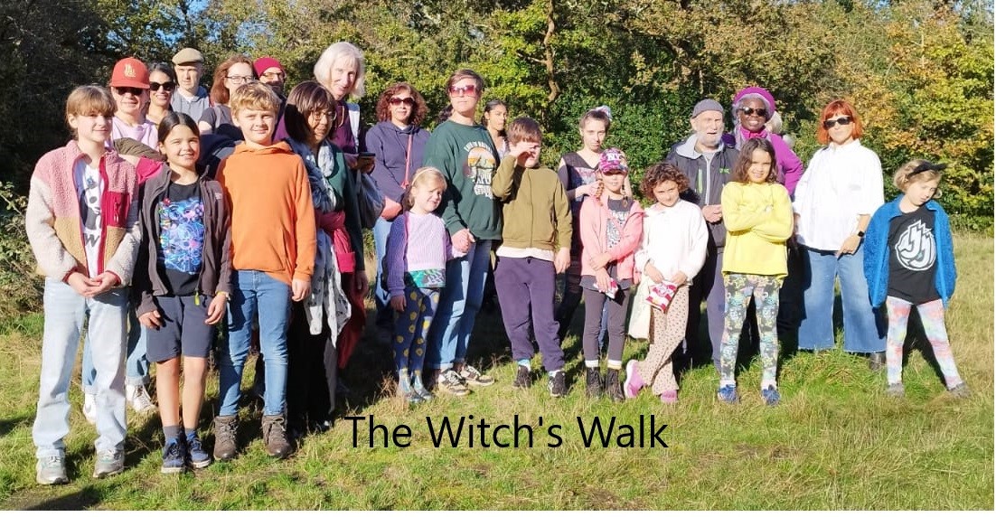 an image of the witch's walk group led by Derek Smith on Saturday 27th october